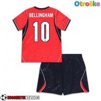 Otroške Nogometnih dresov Anglija Jude Bellingham #10 Gostujoči SP 2026 Kratki rokavi (+ hlače)